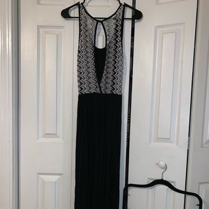 Black maxi dress